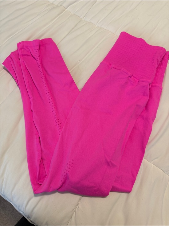 FP Movement by Free People Pants - Free people movement Bright Pink Seamless Ribbed Waist Leggings